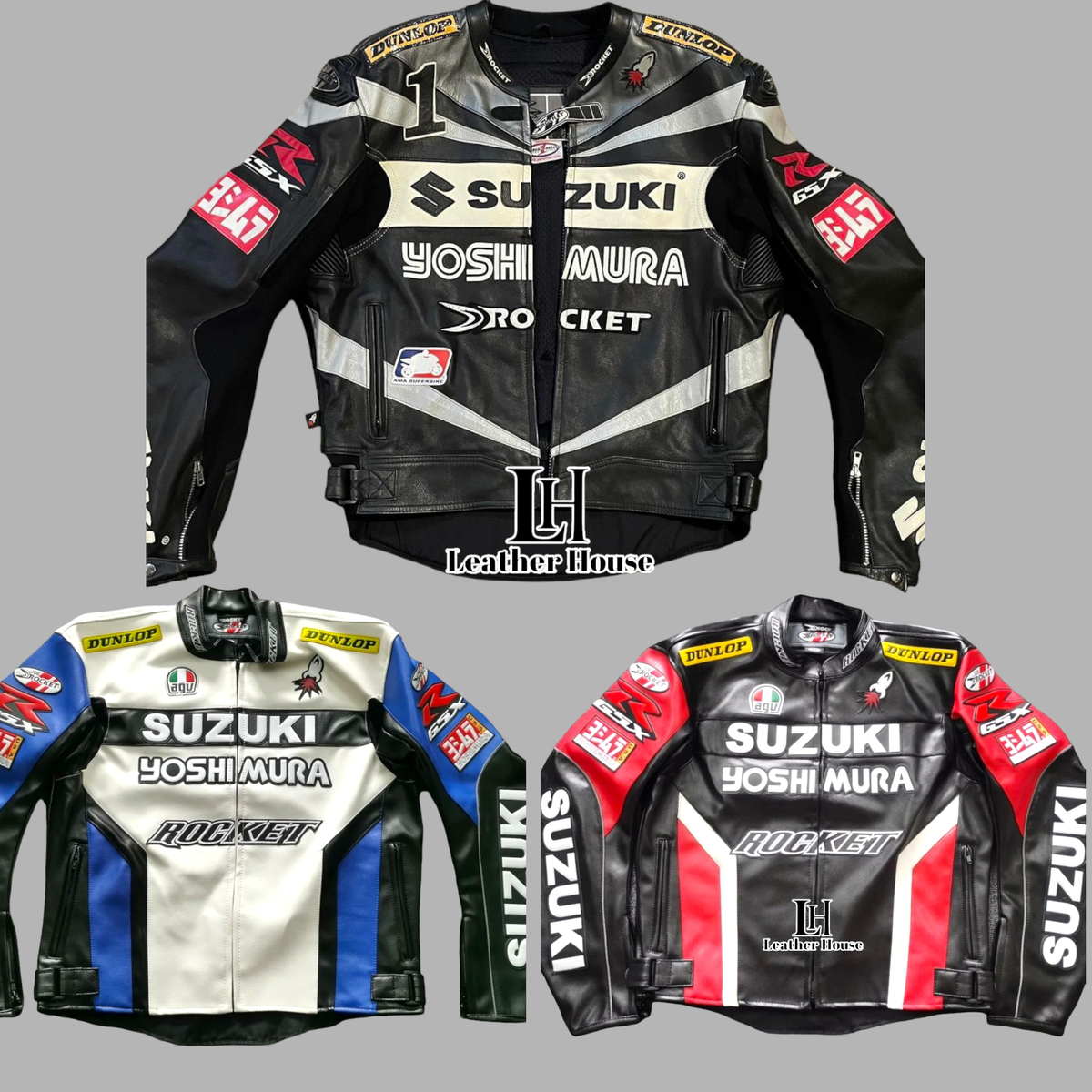 Suzuki Rocket GSXR Motorcycle Racing Jacket Suzuki Racing Suzuki Rocket GSXR Motorcycle Racing Jacket Suzuki Racing