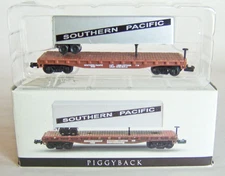 N-Scale SOUTHERN PACIFIC PIGGYBACK CAR, Reader's Digest Promo for DISPLAY -READ!