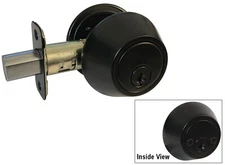 Matte Black Finish Double Cylinders Deadbolt Door Lock Locks Kwikset Keyway