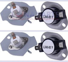 (2 PACK) 279769 3390291 3977394 WHIRLPOOL KENMORE DRYER THERMAL CUT-OFF KIT