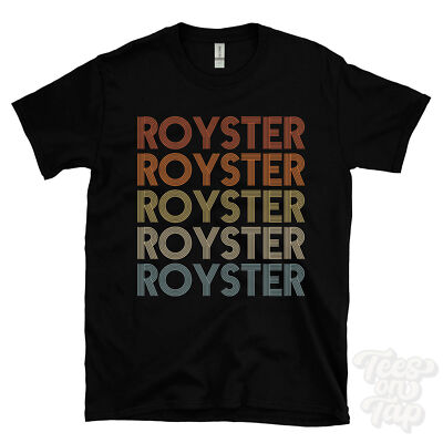 ROYSTER REPEAT RETRO STYLE T-SHIRT Herren & Damen Neuheit cool Name Geschenk