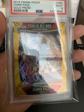 Chris Paul 2015-16 Prizm 2014-15 All Star Gold Prizm #10/10 Suns PSA 9