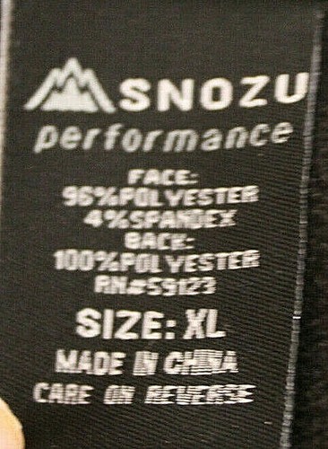 Snozu Performance Mens XL Black Gray Stretch Water Resistant Active Jacket - Picture 9 of 10