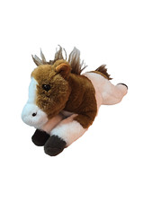 FAO SCHWARZ 15" Adopt A Pet Toy Horse Pony Plush Animal Lying Down With Tag