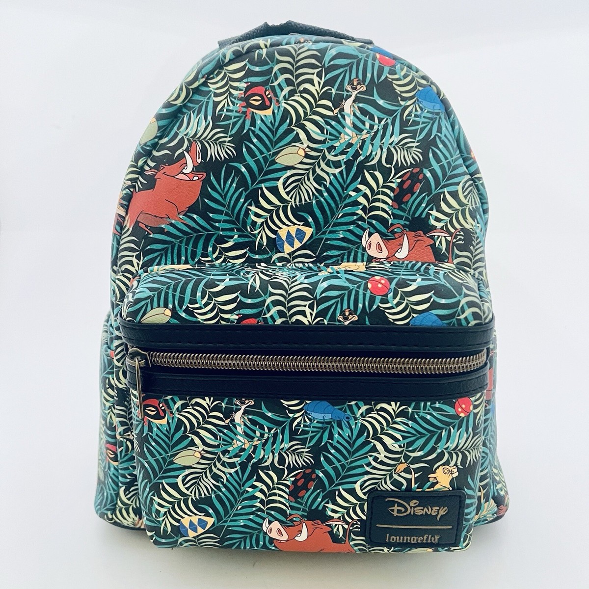 Loungefly Disney The Lion King Simba Timon & Pumbaa Jungle Scene Mini Backpack Loungefly Disney The Lion King jungle scene | Mercari main image 2