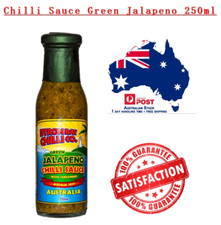 New Australia made Byron Bay Chilli Co. Chilli Sauce Green Jalapeno 250ml