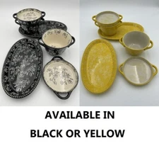 Temp-tations Floral Lace Serveware Set of 2 20oz Soup & Sandwich w/Lid-its