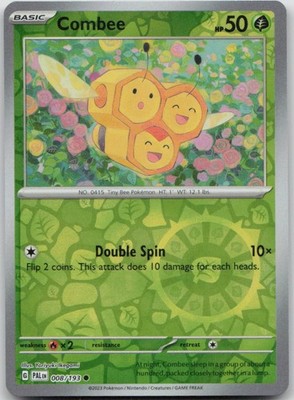 Combee Reverse Holo Common SV02: Paldea Evolved 008/193 NM