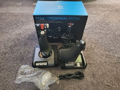 NEW Open Box Logitech G Saitek X52 Pro HOTAS Flight Stick & Throttle PC Black