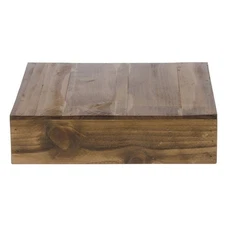 Cal-Mil 432-3-99 Madera Reclaimed Wood Square Riser - 12" x 12" x 3 1/4"