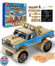 DIY Bigfoot 1 Monster Truck Wooden Kit w/Stickers Small 5" - Off