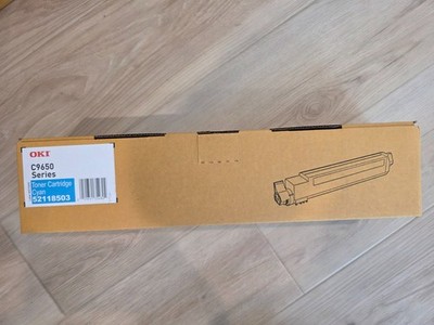 Genuine OEM OKI 52118503 Cyan Toner Cartridge for C9650 Series New