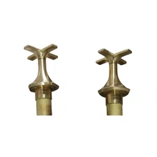 Kohler 27010-3-2MB Occasion Cross Handles for Bathroom Sink - Brushed Brass