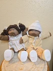 African  American  Girl And Boy Cabbage Patch Dolls. VTG
