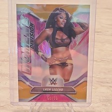Topps Chrome WWE Lash Legend Serial Numbered 50/50 Sports Trading Card