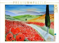 Calvendo Puzzle Toskanamohnlandschaft | 1000 Teile Lege-GrößE 64 × 48 Cm Foto-Pu