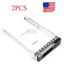 2PCS X7K8W 3.5" 14th SAS/SATA HDD Tray Caddy R340 R440 R540 R640 R740 W/Screws