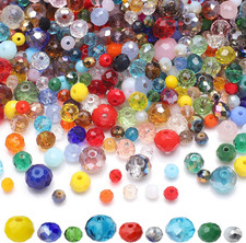 Mixed 4/6/8Mm round Rondelle Beads 1000Pcs Lampwork Briolette Glass Crystal Bead