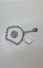 NWT Lia Sophia Silver Tone Faux Stone Geometric Ring & Heart Charm Bracelet 24g — photo 3