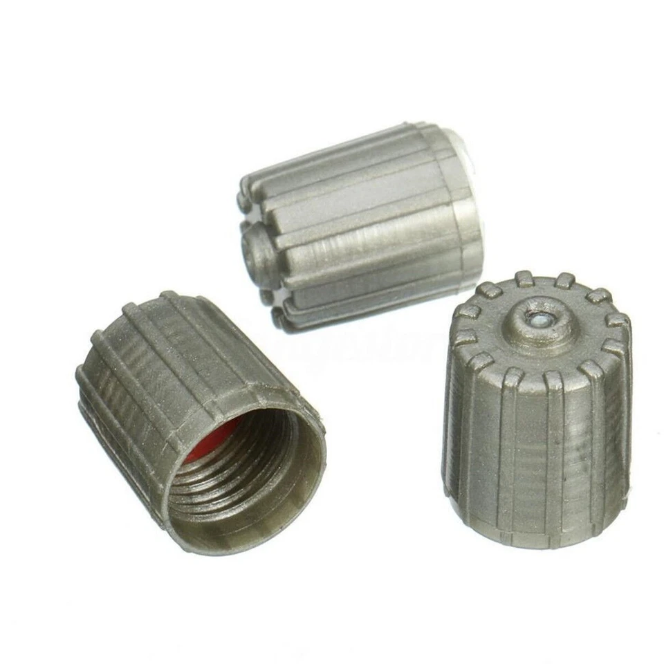 50pcs Plastic Gray TPMS Tire Tyre Valve Stem Caps Cover Kit Car Truck Motorcycle - Image 3 of 4
