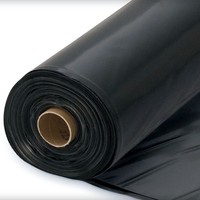Baufolie 4X25M 200 My Schwarz Opak Abdeckfolie Bauplane Estrichfolie Typ 200