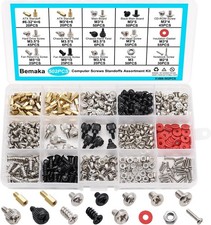 Bemaka 502PCS Computer Screws Assortment Kit, Motherboard Standoffs Screws PC Sc