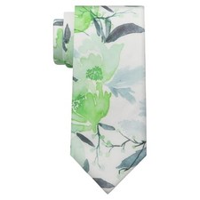 Floral Ties for Men Mens Floral Tie Cotton Neck Tie Skinny Green Blue Flower