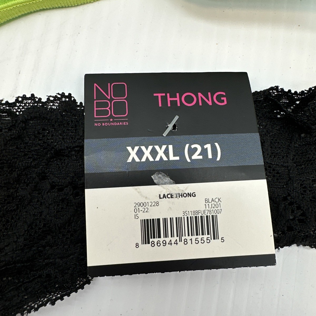 専用ページイメージ画像9/28 No Boundaries NOBO XXXL (21) Thong Panties Set of 3 Teal Cheetah