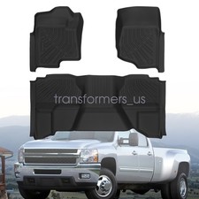 Tpe Floor Mats Liners Fits 2007-2013 Silveradosierra 150025003500 Double Cab
