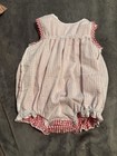 Smocked Lobster Gingham Baby Girl 18-24 Months Dress Romper Outfit Red White — photo 6