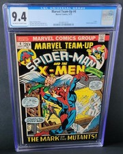 MARVEL TEAM-UP #4 CGC 9.4 NM SPIDER-MAN, X-MEN, MORBIUS. ONLY 58 GRADED 9.4 1972