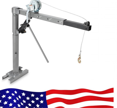 Collapsible Hydraulic Pickup Truck Crane Hoist   1000 lbs Capacity, Heavy Duty 3
