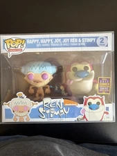 Happy Happy Joy Joy Ren & Stimpy 2 Pack Funko Pop 2017 SDCC  2500 PCS 