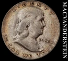 1952-S Franklin Half Dollar- Silver- Scarce Key Date- No Reserve #L5443