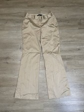 Vintage Guess Collection Womens Sz 4 Tan Beige Khaki Bootcut Pants Stretch Flare