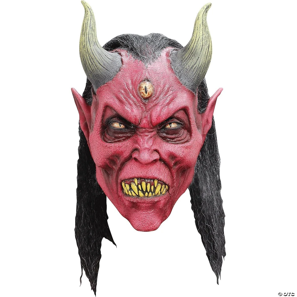 Adults Kali Demon Mask - Scary Halloween Mask Horror Costume Accessory - Image 4 of 4