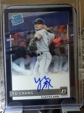 2020 Panini Donruss Optic - Rated Rookie Yu Chang #RRS-YC Black Prizm Auto /50