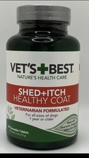 Vet's Best Healthy Coat Shed  Itch Relief for Dogs - EXP 07/2027