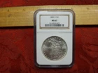 1884-O United States Morgan Silver Dollar $1 NGC Graded MS63 - Free S&H USA