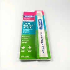 Benadryl Itch Cream Relief Sticks 0.47 Oz For Insect Mosquito Bites  7-25 Date