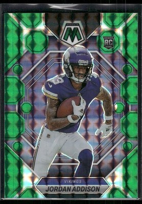337 Jordan Addison 2023 Panini Mosaic Rookie Green Mosaic | eBay