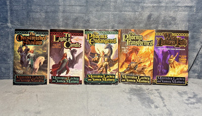FANTASY PAPERBACK NOVEL LOT (x5) Mercedes Lackey, James Mallory