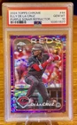 2024 Topps Chrome - Elly De La Cruz #44 Purple Sonar Refractor /275 (RC) PSA 10