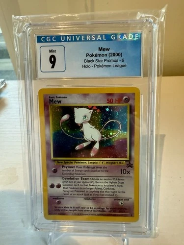 Mew Holo Black Star Promo #9 Pokemon Card 2000 - CGC 9