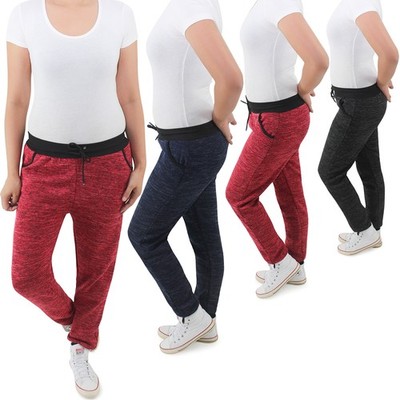 Freizeit Damen Thermohose Trainingshose Sweatpants Sport Fitness Jogger Hose 