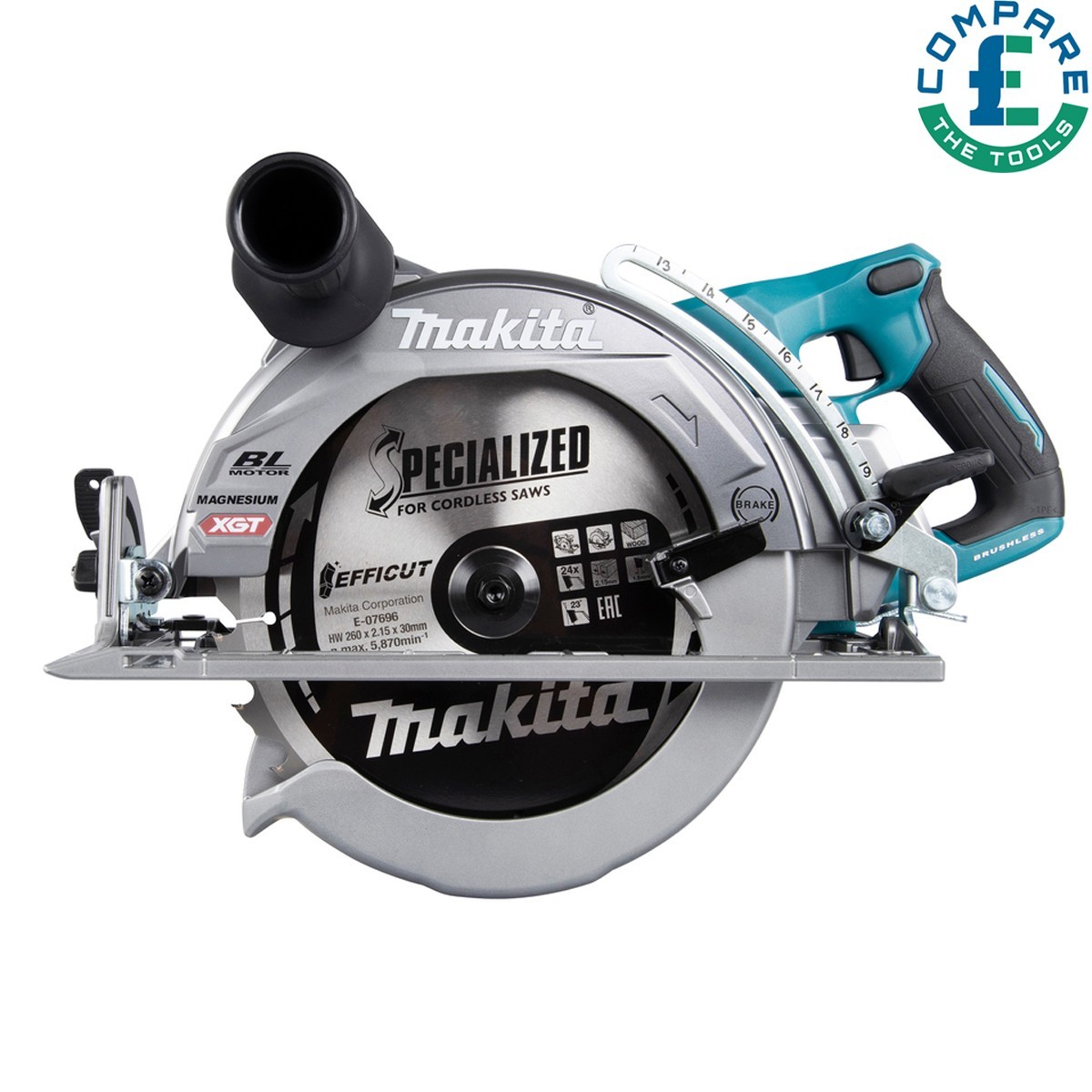 Makita Rs002g 40V Max Xgt Cordless Brushless Circular Saw 260Mm - Image 5