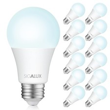 LED Light Bulbs 100 Watt Equivalent, A19 Daylight 5000K White Standard Light ...
