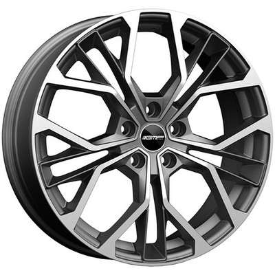 ALUFELGE GMP MATISSE FUR NISSAN PULSAR 7X17 5X114,3 MATT ANTHRACITE DIAMOND FX1