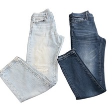 Old Navy Original Taper Built-In Flex Lot Of 2 Denim Jeans Boys Sz 14 Adjustable