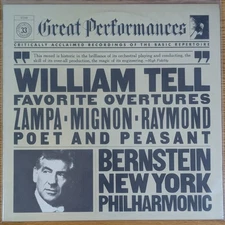WILLIAM TELL FAVORITE OVERTURES - ZAMPA - MIGNON - RAYMOND - VINYL LP - X43